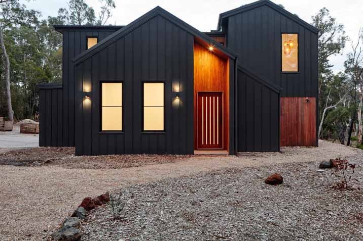 colorbond steel black shed design large house