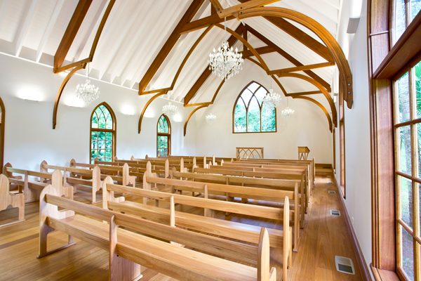 Charlotte Chapel timber interior