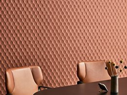 Acoustic embossed panels from Woven Image 