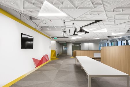 Himmel Interior Systems timber ceilings offer superior support to commercial projects