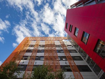 The student accommodation building is an educational hub for many local and foreign students