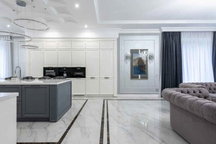 elegant white marble floor tiles black stripe