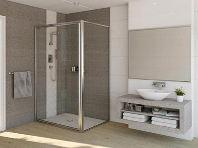 Alspec Danmac Shower Screens Residential Bathroom Framed