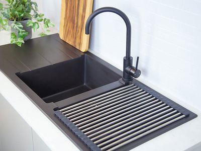 Nover Platinum Quartz Sink Black