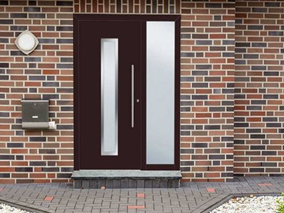 Paarhammer London Slidelight Chocolate Timber Entrance Doors