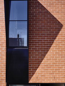 commercial building facade black aluminium window