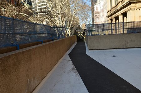 Sydney Town Hall Roof Waterproofing with Shockmat protection matting as temporary walkway