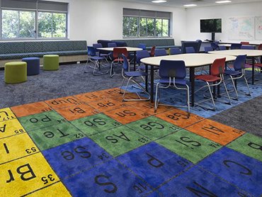 Commercial carpet is a reliable choice for effective sound absorption in a building