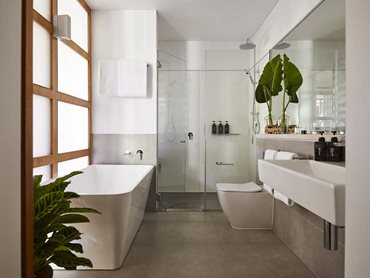 Each suite features distinctly individual Villeroy & Boch products, which embody clean lines and minimalistic designs