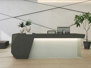 MEGANITE acrylic solid surface is a suitably safer and less expensive alternative for interior spaces
