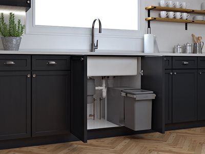 Hideaway Bins Cottage Style Kitchen KCF120SCH