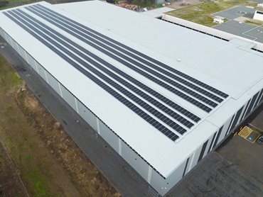 The new 500kW solar power system is generating up to 1.97MWh of clean energy per day