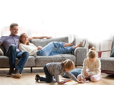 Solatube Whole House Fan Family Living Room Interior