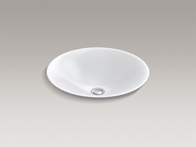 Detailed product image of modern white round basin