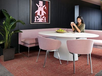 Commercial Look Both Ways Pink Flooring