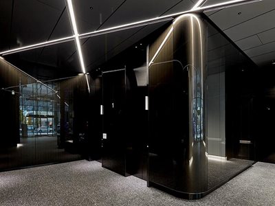 3M architectural glass finishes Dinoc Glass in commercial interior