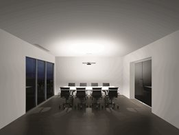Dyson CU-Beam Lighting: Suspended lighting with Heat pipe technology to cool LEDs