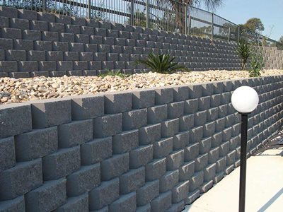 Detailed product profile image of grey retaining wall