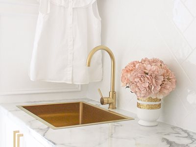 ABI Interiors Brushed Brass Sink