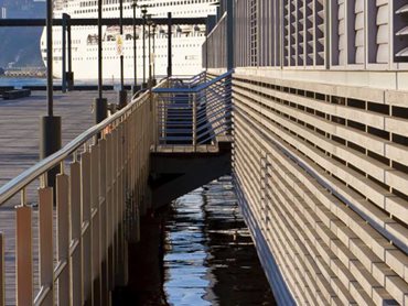Wharf 8 & 9 featuring Innowood’s sustainably sourced and manufactured composite timber 