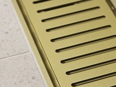 Lauxes Grates Matte Gold Bathroom Drainage