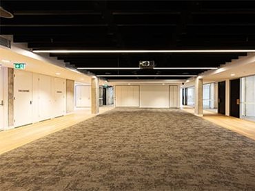 Feltex Cumulus carpet tiles in colours 540 Billow and 760 Humilis across the new Ministry Centre