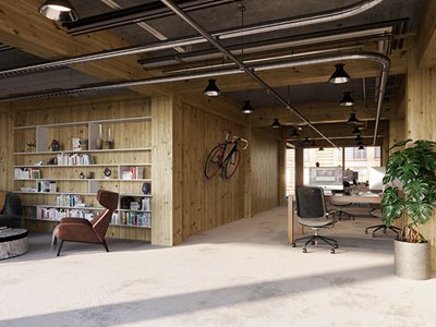 NeXTimber CLT Commercial Workspace Hero Image