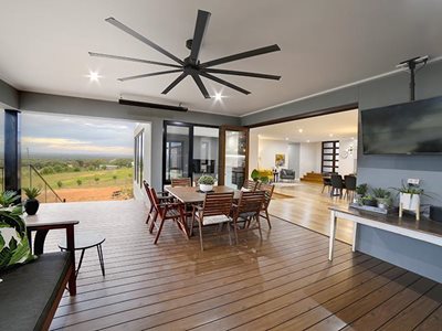 DecoDeck Living room Interior with Timber Decking