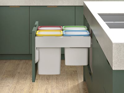 Hideaway ArchiPro Coloured Liner Holders Prod Shots Green Kitchen