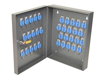 Telkee Key Cabinet Model 347 With 35 Hooks In Grey