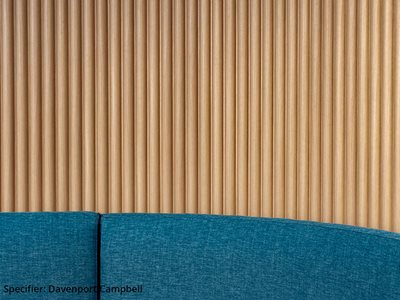 Modulo Panel Timber with Blue Couch