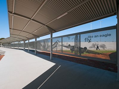 PerfArt Perforated Metal Designs Structure Adelaide Airport
