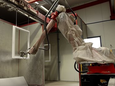 The state-of-the-art spray booth at Paarhammer 