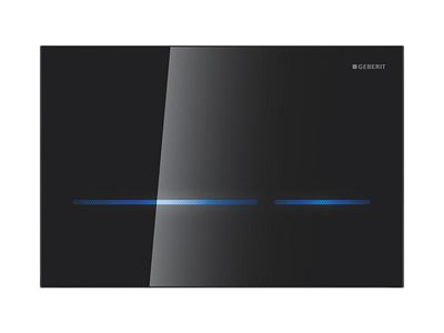 Geberit Sigma80 Black Touchless Flush