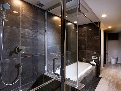 PUDA residential apartment bathrooms