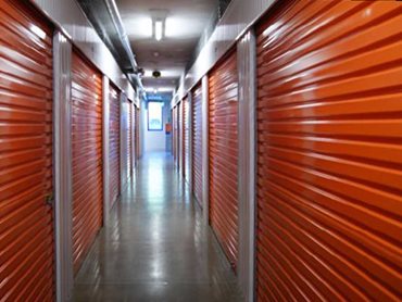 The B&D Roll-A-Doors on individual storage units - the door curtain remains flat  