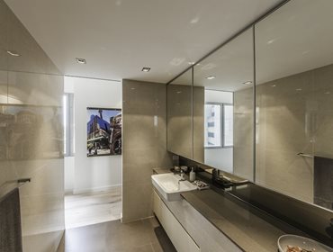 An example of the bathroom in one of The Castlereagh's apartments. 
Image: Tony Owen Partners