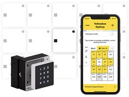 Yellowbox smart locker lock for workplace lockers