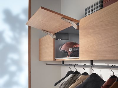 AVENTOS Over Head Cabinet Hinge Solution Bedroom Cupboard
