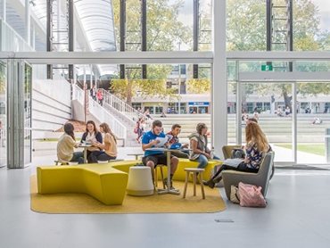 At Flinders University, Lotus Glas-STAX was added to the front of the older building creating an open, airy space that seamlessly connected the interior to the exterior