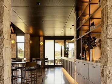 The cellar door incorporates sophisticated design features that authentically reflect Taylors Wines’ story
