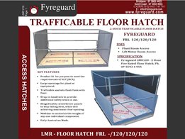 2 Hour trafficable - Flush fitting, floor hatch