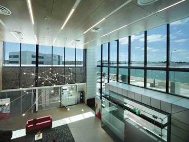 Perimeter glazing ensures daylight-filled interiors