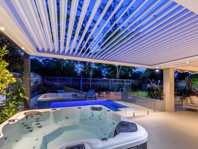 DECO Australia Opening Louvre Roof Systems Pool