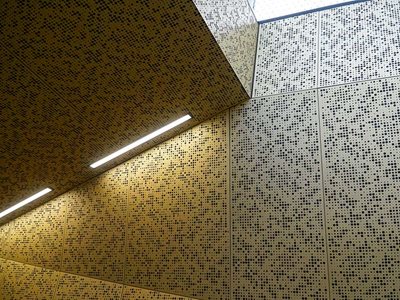 Arrow Metal Perforated Metal Gold