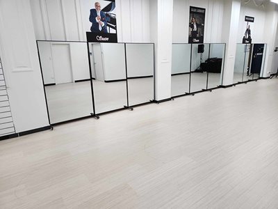 Dance Floor by Transtage Dance Mirror White