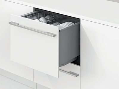 Fisher and Paykel Single Drawer Dishwasher Open