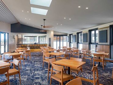 Maxton Fox's scope included bespoke joinery, wall panelling and seating