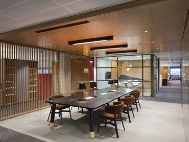 SAS International was chosen by Hassell Architects due to their vast portfolio of high acoustic rated metal ceiling tiles