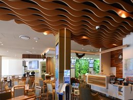 WAVE BLADES: Sculptured features for walls and ceilings